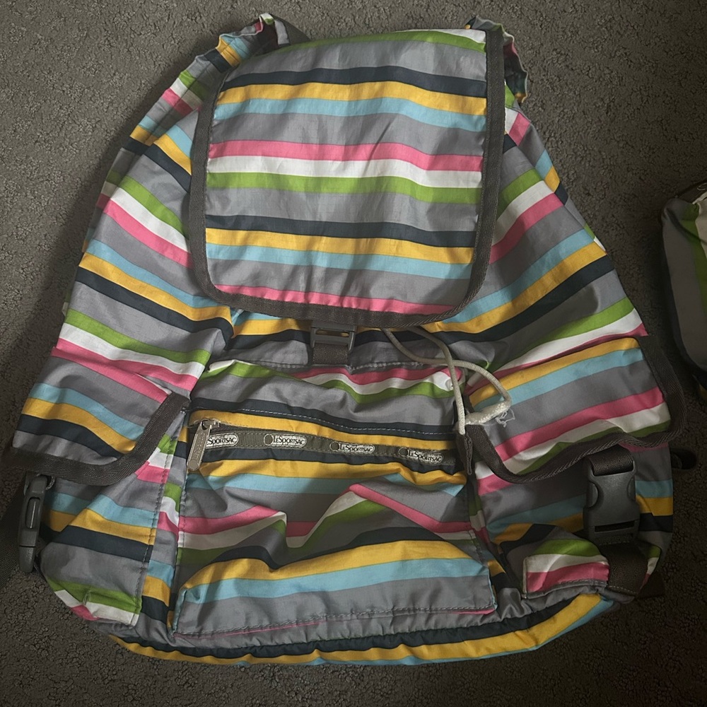 LeSportsac Striped Backpack